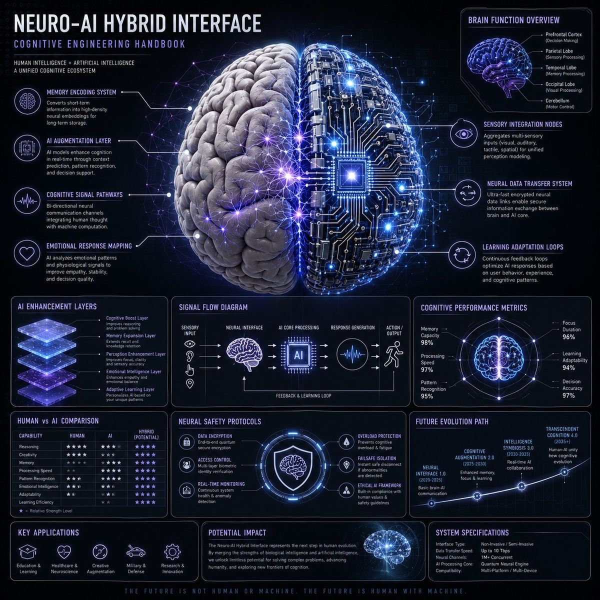Neuro-AI 混合系统信息图