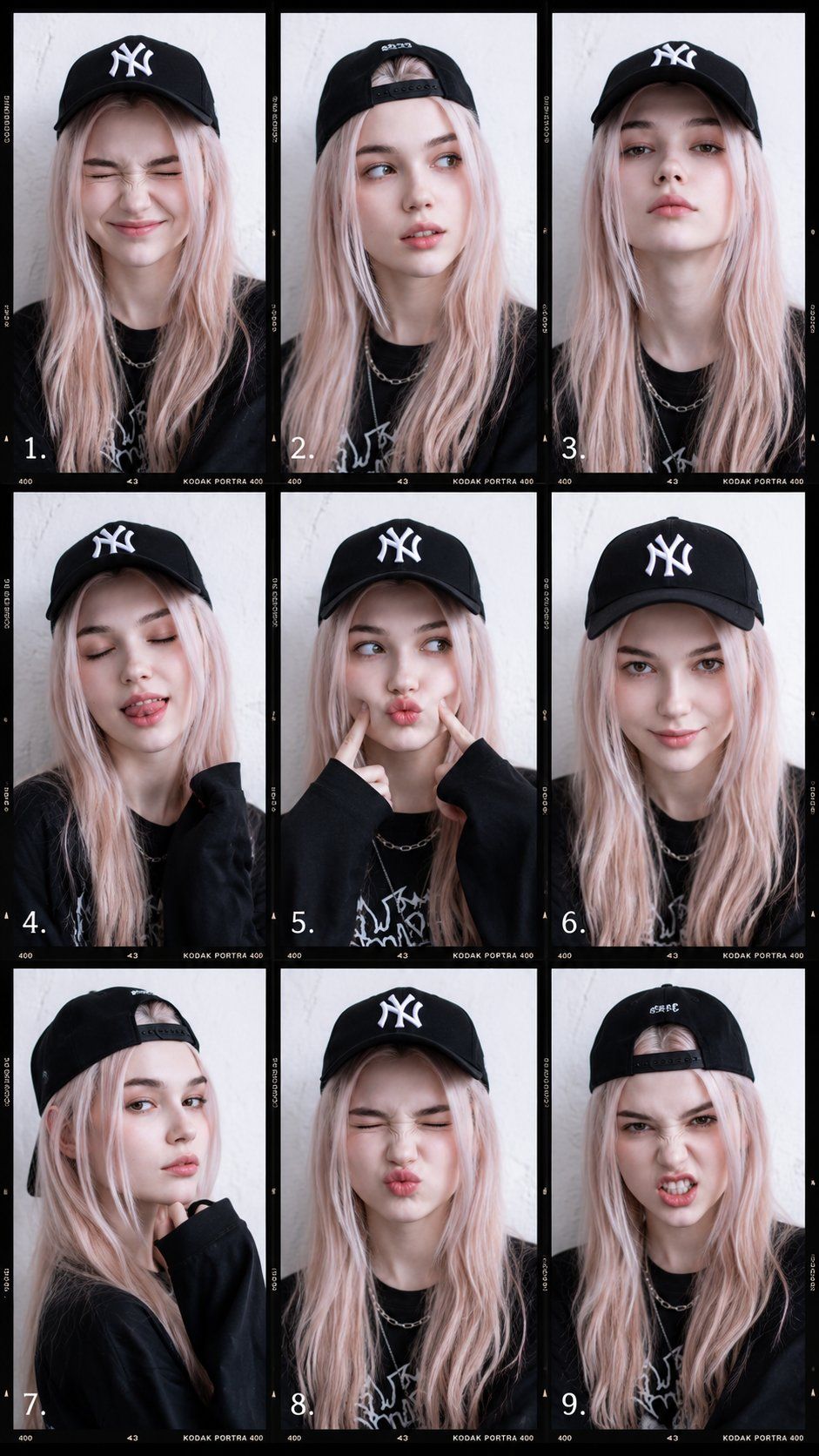 9-frame 时尚人像拼贴