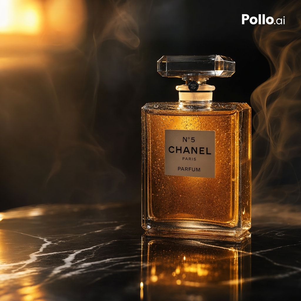 E-commerce Main Image - Luxury Amber Perfume Ad