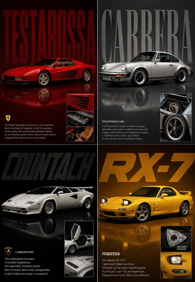 Monoluxe Automotive Poster Grid