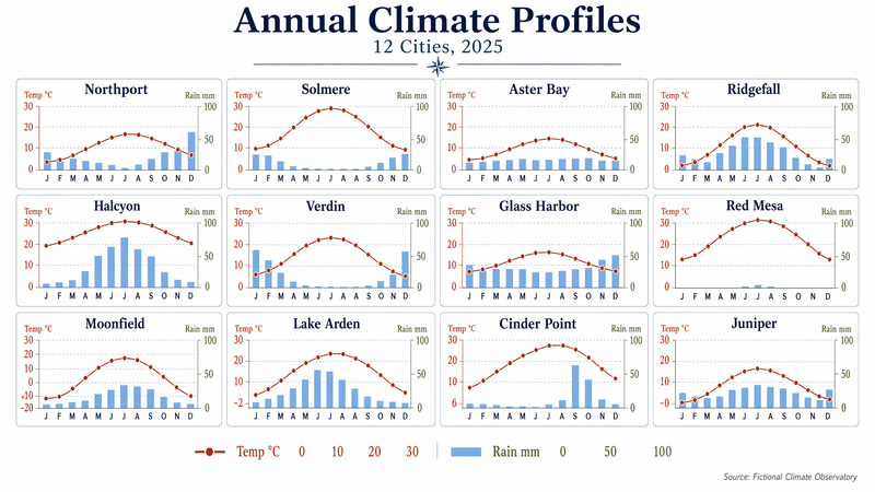 Small Multiples Climate Grid