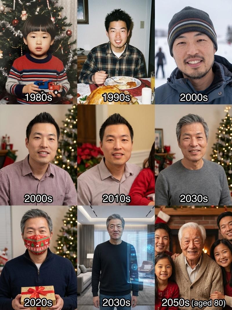 一生中的假日照片