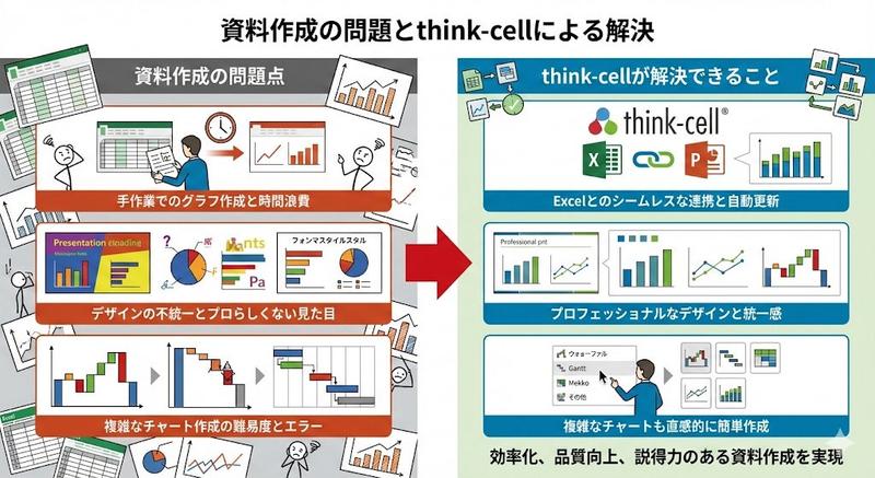 Think-cell 解决文档问题的可视化解释