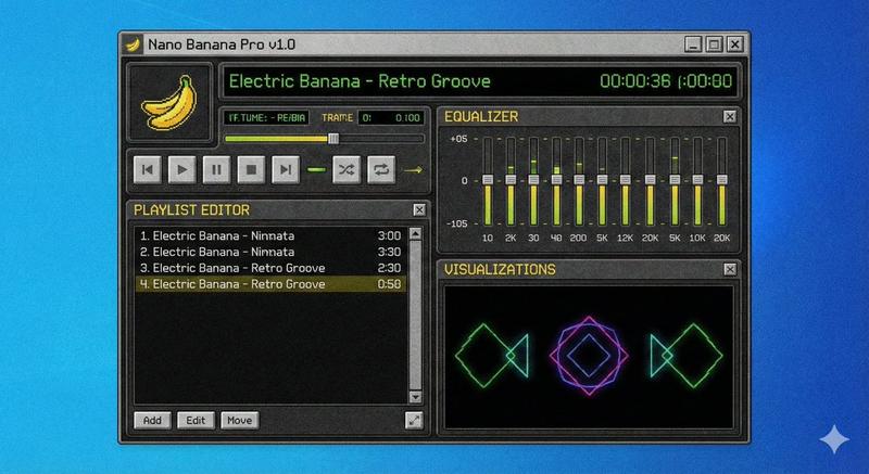 Winamp 风格的软件截图提示