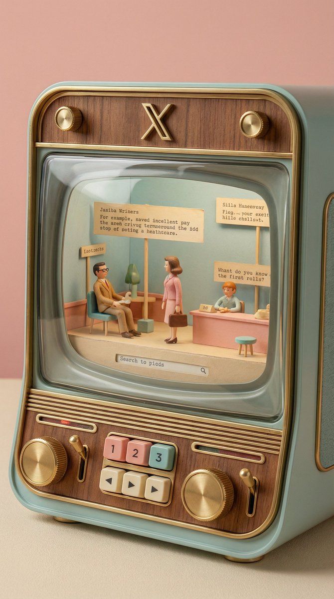 Wes Anderson 设计的 X App 移动界面
