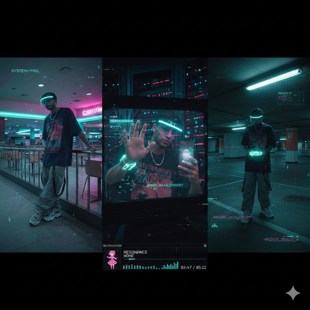 赛博-阈限梦境三联画