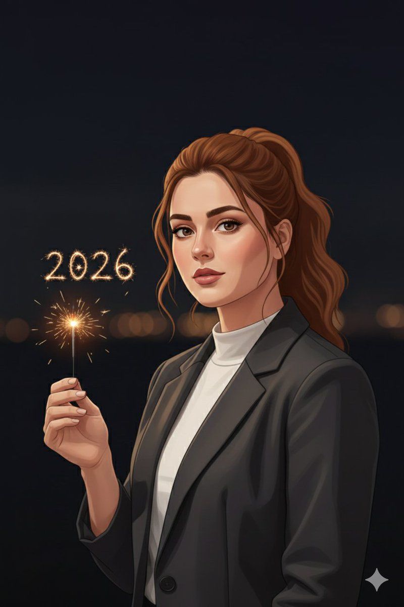 2026 极简电影风新年肖像