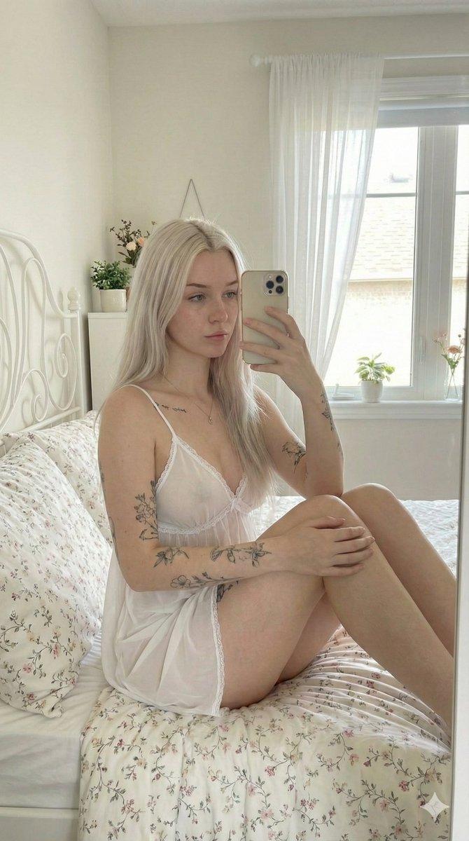 Ultra-Photorealistic Mirror Selfie in a Cozy Bedroom