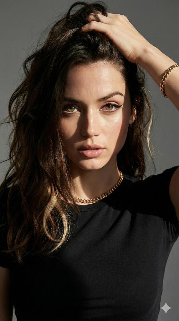 为 Ana de Armas 风格图像生成而设计的超逼真时尚肖像提示