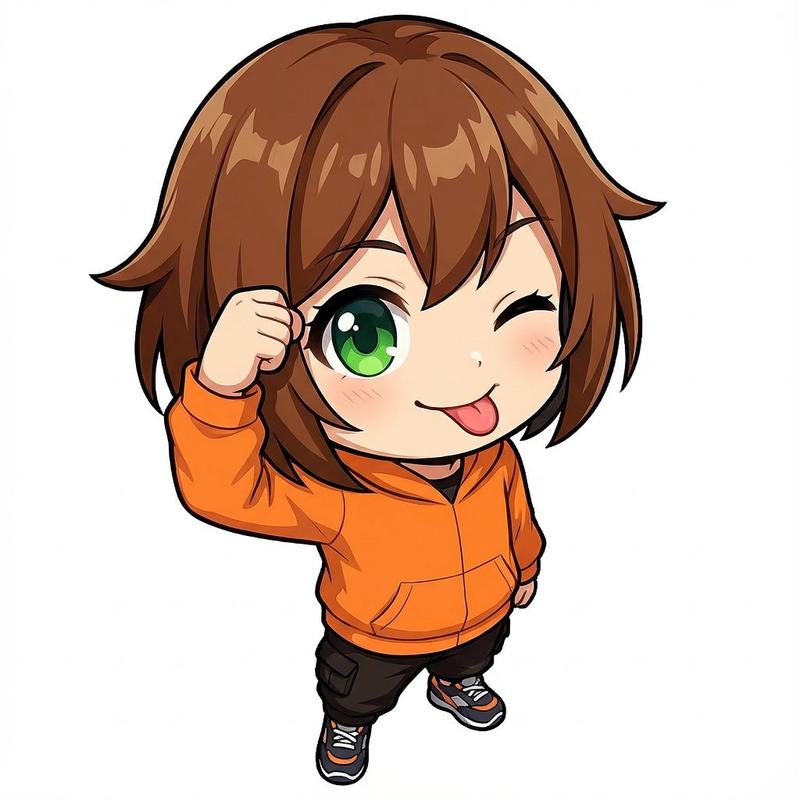 Chibi 角色吐舌眨眼姿势提示,适用于 Nano Banana Pro