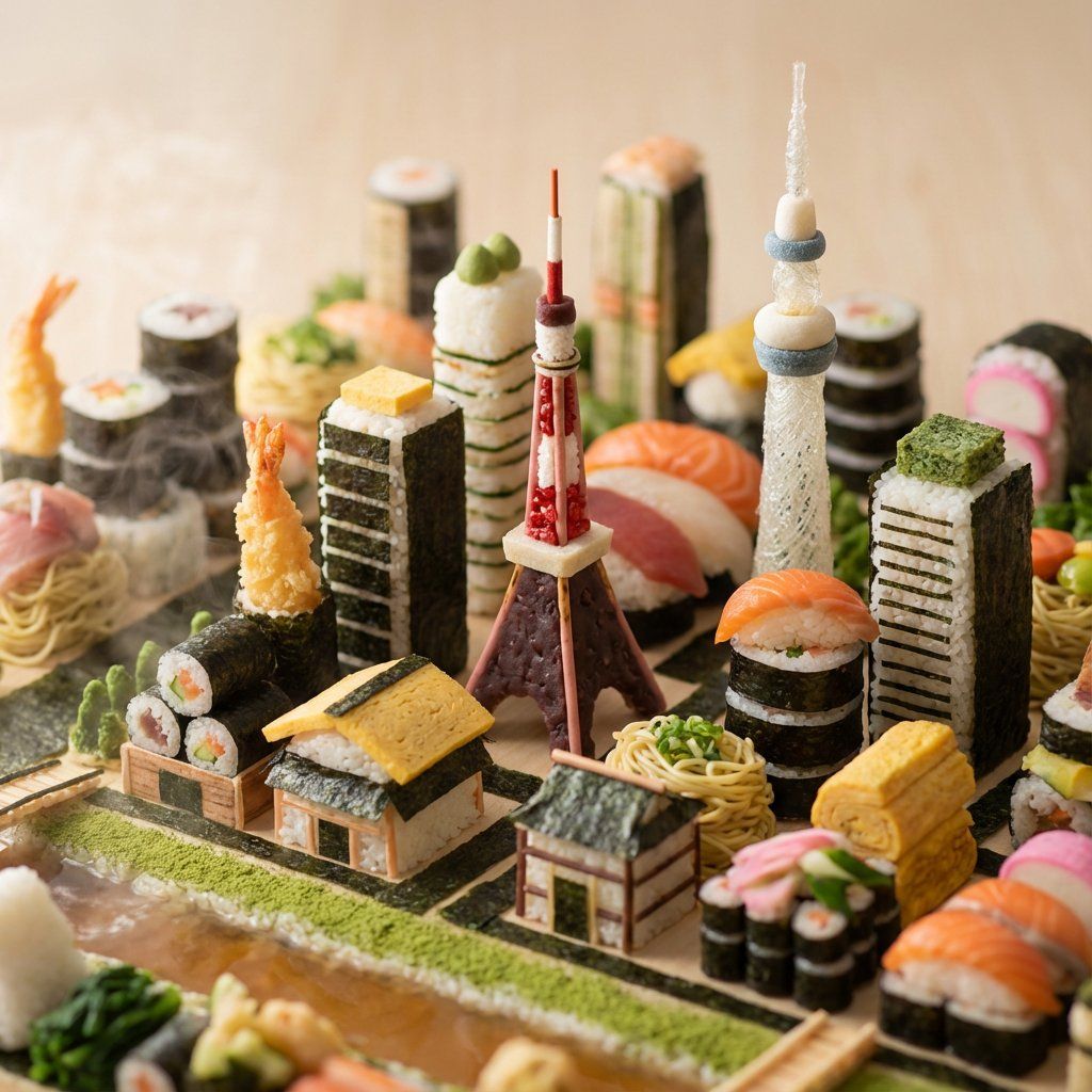 可食用城市景观立体模型(双重推断)
