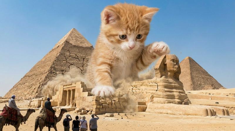 怪兽小猫摧毁悉尼海滨