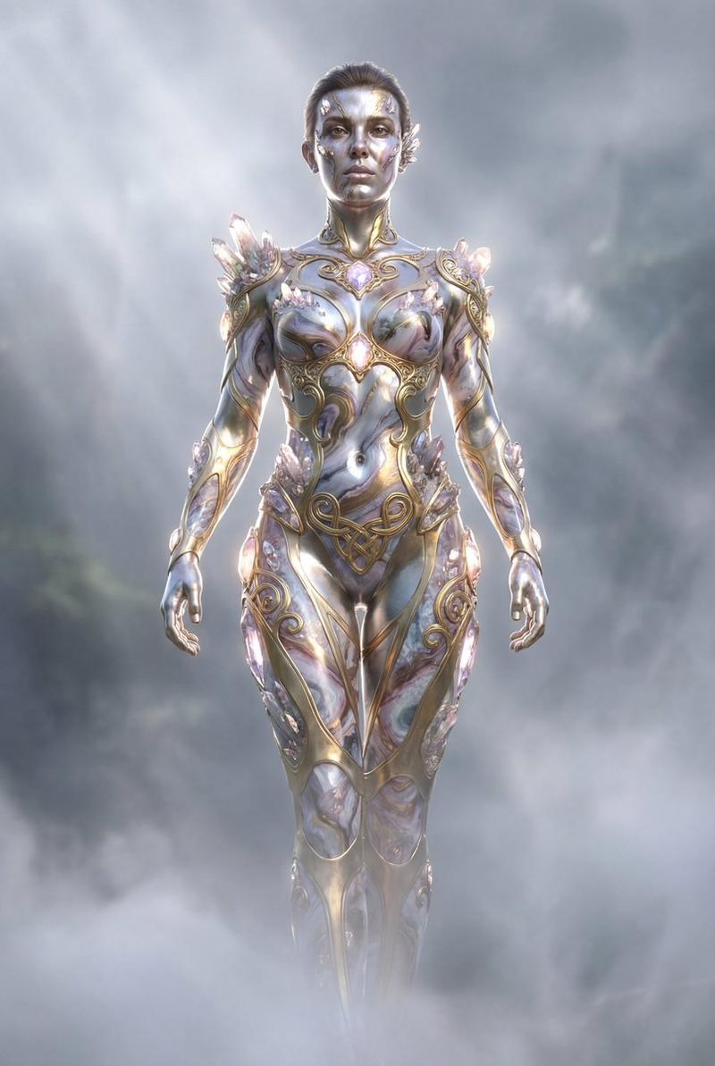 电影奇幻剪影艺术,带金属皮肤提示