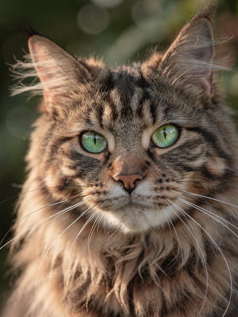 超逼真缅因猫肖像