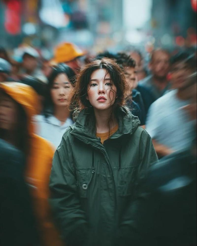 街头抓拍肖像摄影提示词
