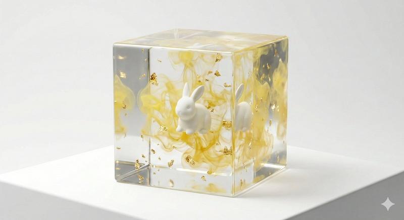 环氧树脂艺术立方体生成