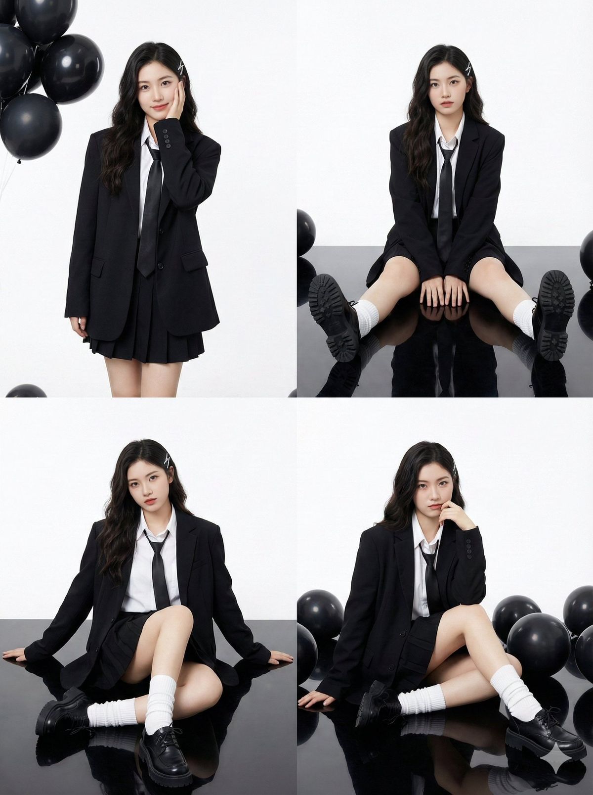 Asian schoolgirl streetwear portrait: GPT Image 2 prompt