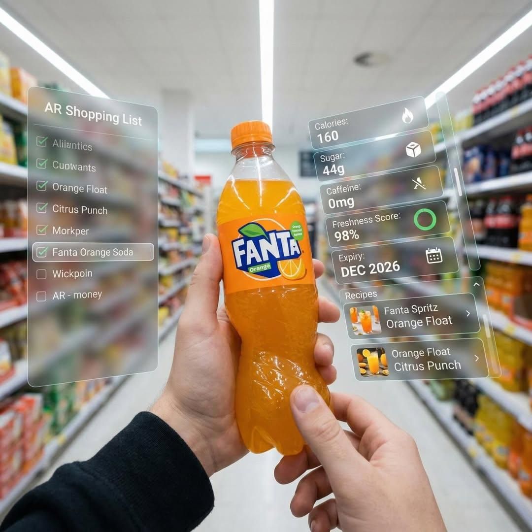 Fanta supermarket AR POV: GPT Image 2 prompt