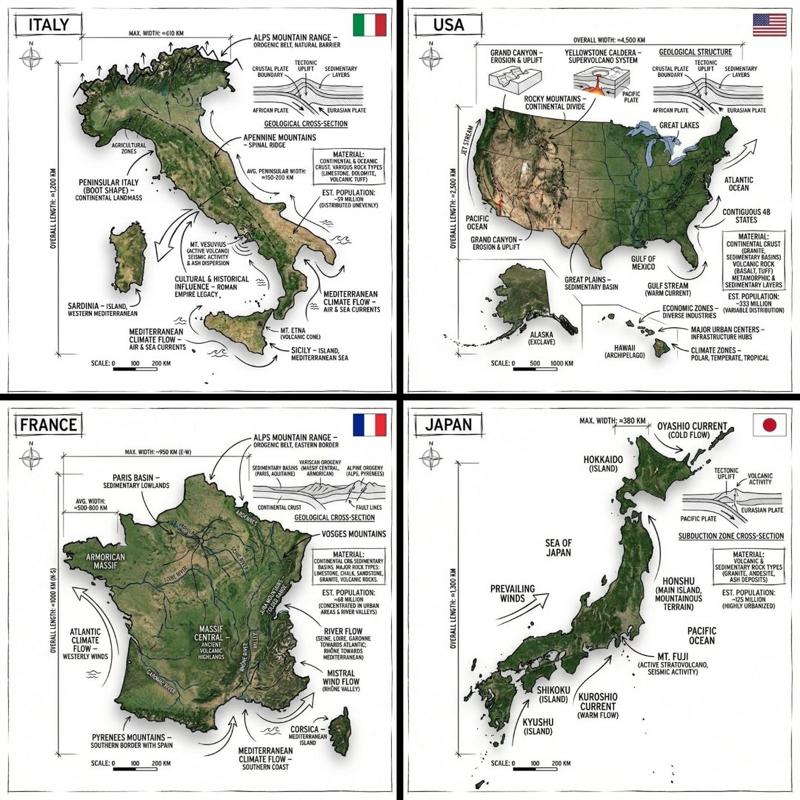 Country annotation poster: GPT Image 2 prompt