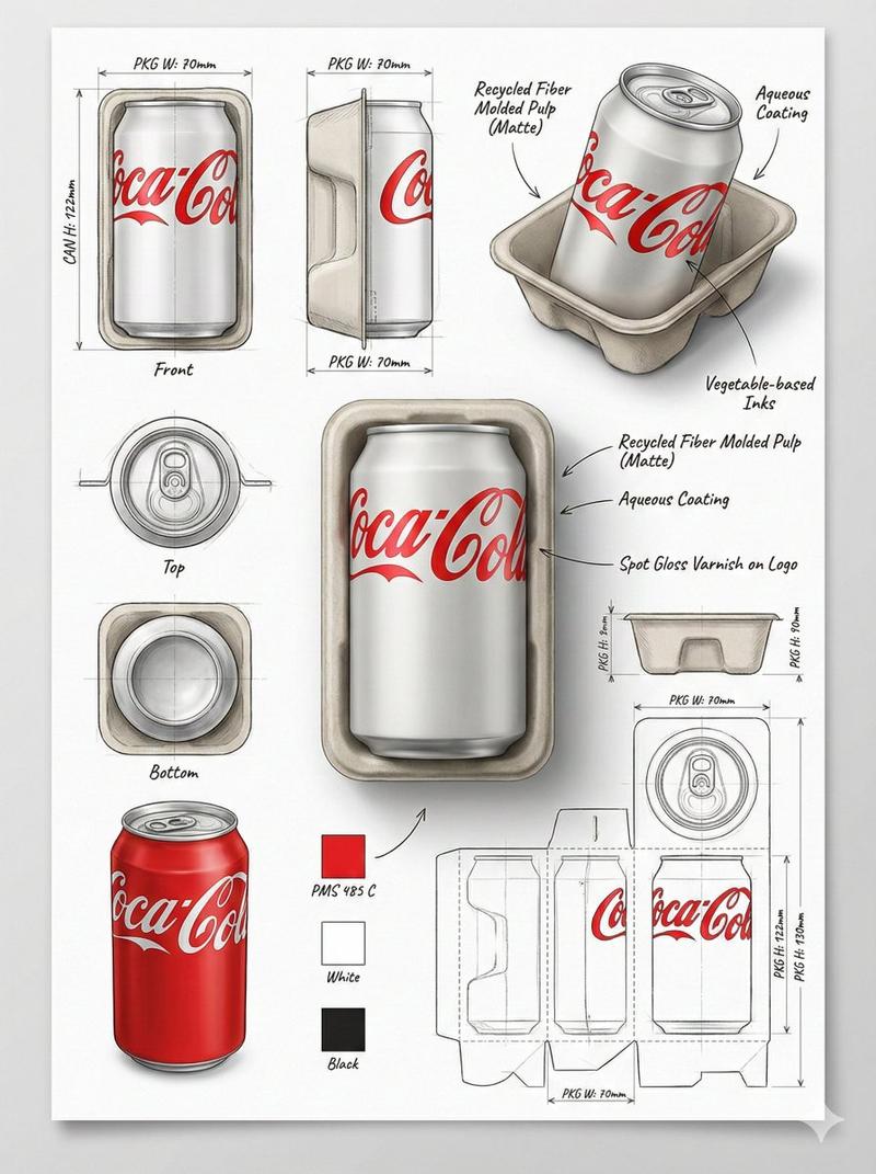 Packaging design sheet: GPT Image 2 prompt
