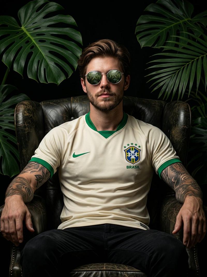 Brazil jersey jungle armchair: GPT Image 2 prompt