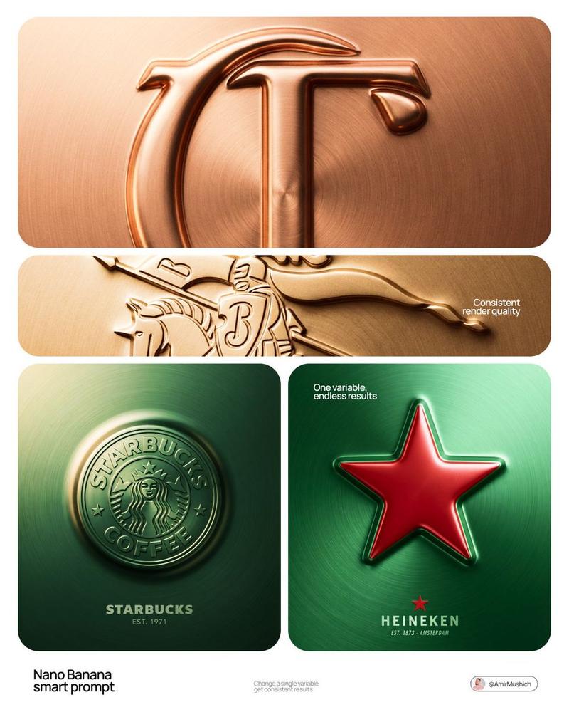 Embossed metal logo relief: GPT Image 2 prompt