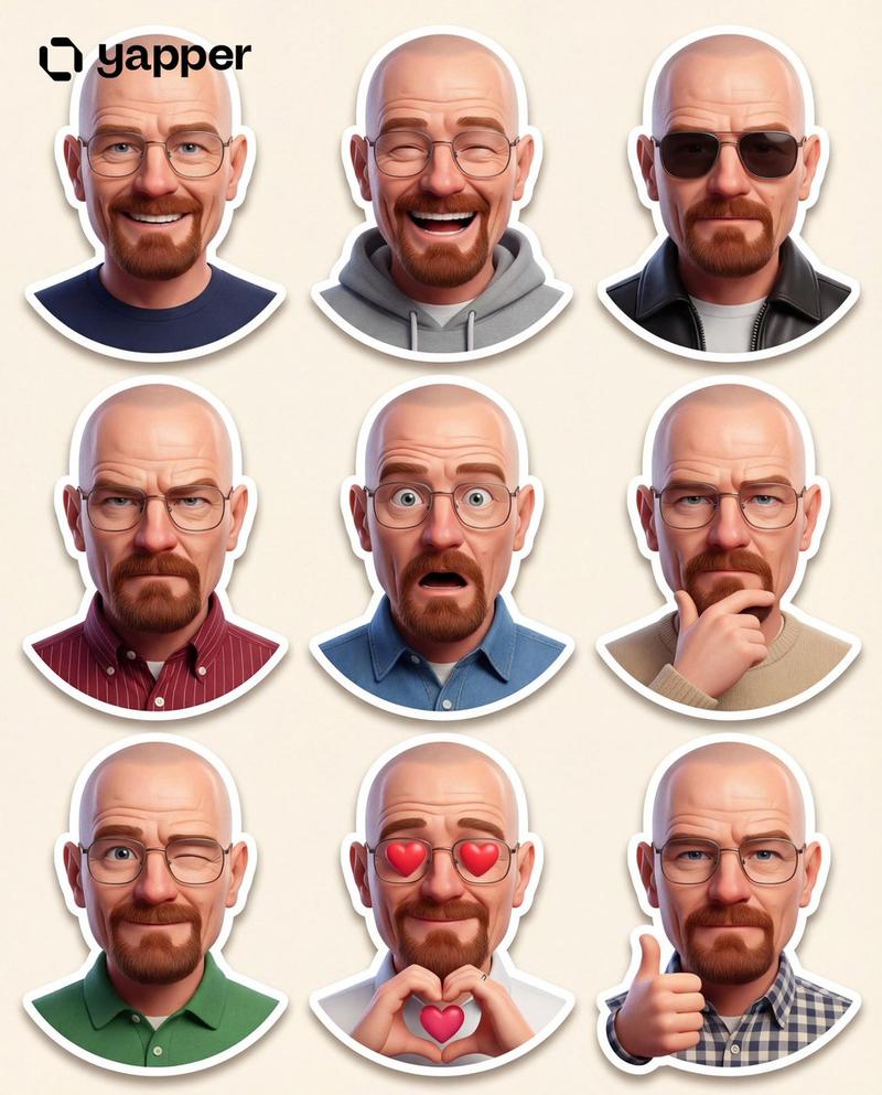 Pixar sticker pack grid: GPT Image 2 prompt
