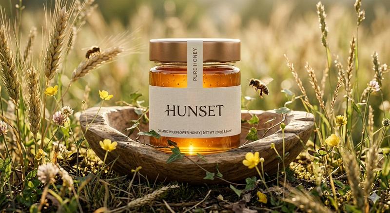 Honey jar wheat meadow: GPT Image 2 prompt