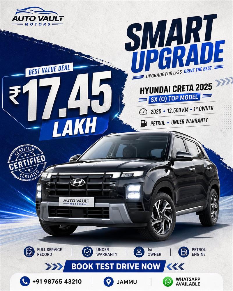 Hyundai Creta resale ad collage: GPT Image 2 prompt