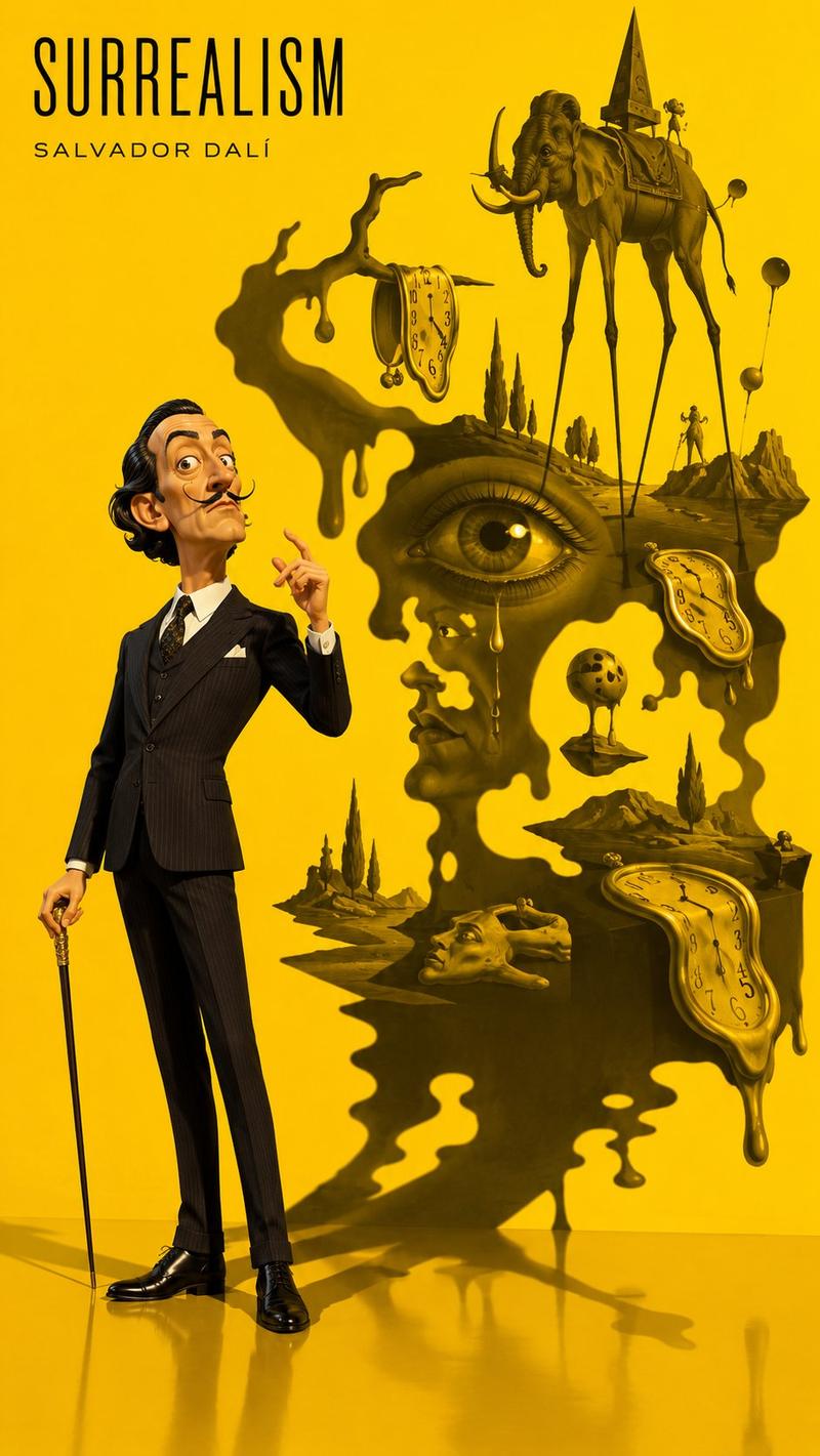 Pixar designer-toy celebrity spirit-shadow poster: GPT Image 2 prompt