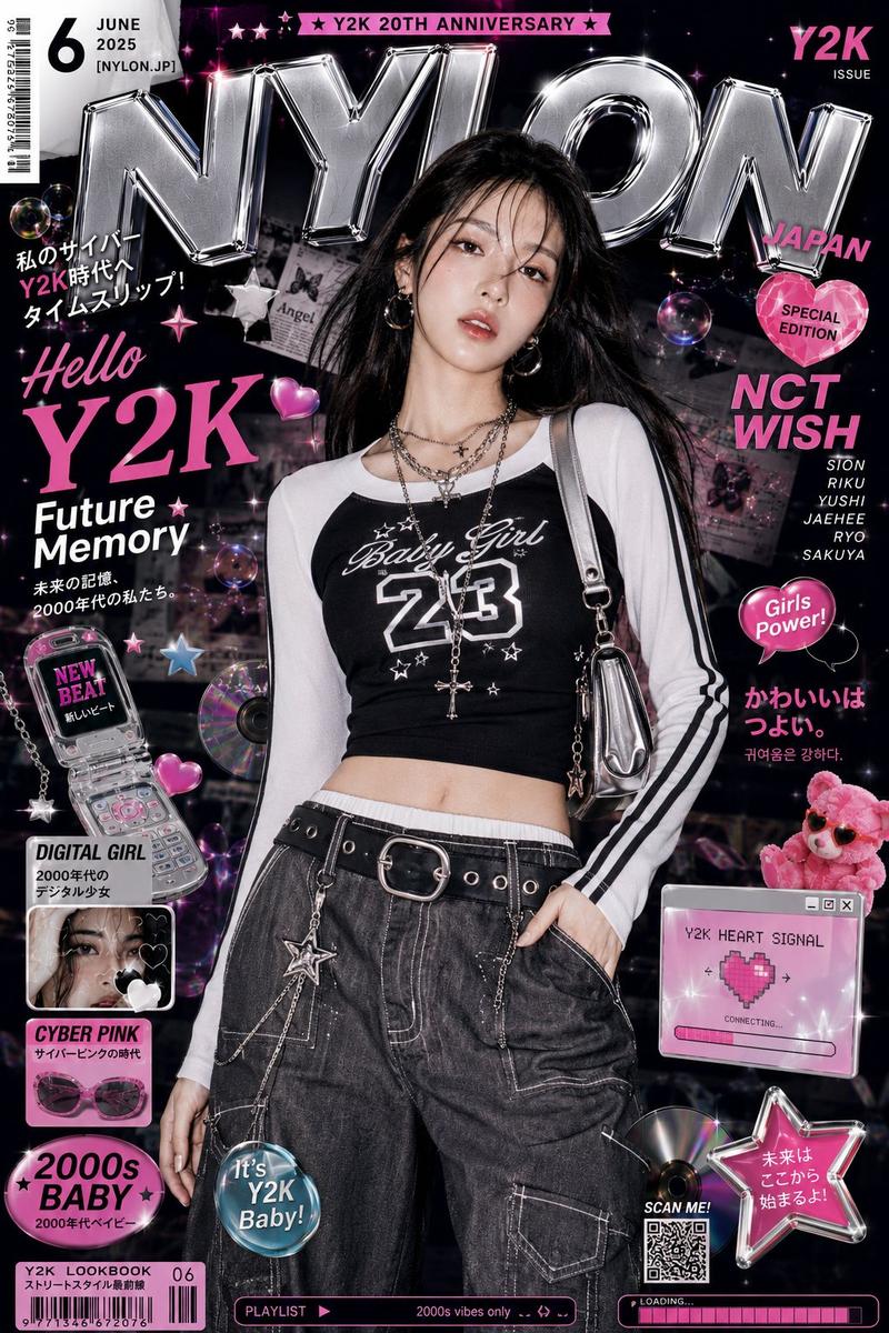 Y2K K-fashion editorial magazine cover: GPT Image 2 prompt