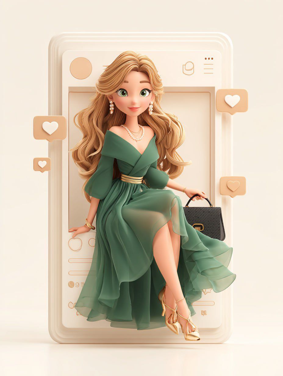 3D social media fashion frame: GPT Image 2 prompt