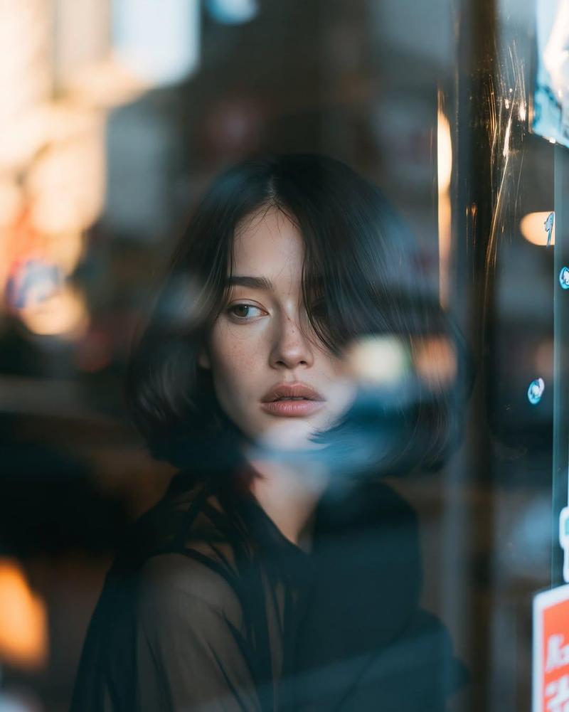 Rainy cafe window portrait: GPT Image 2 prompt