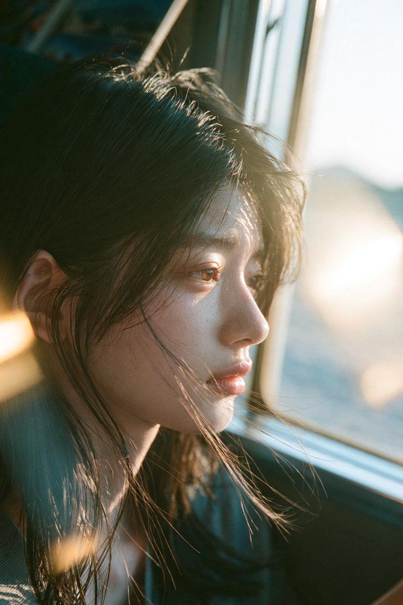 Melancholic seaside portrait: GPT Image 2 prompt