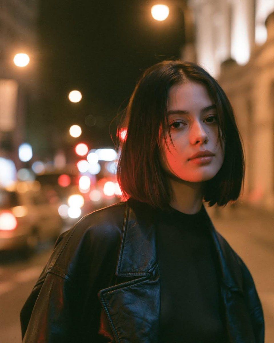 Cinematic night street portrait: GPT Image 2 prompt