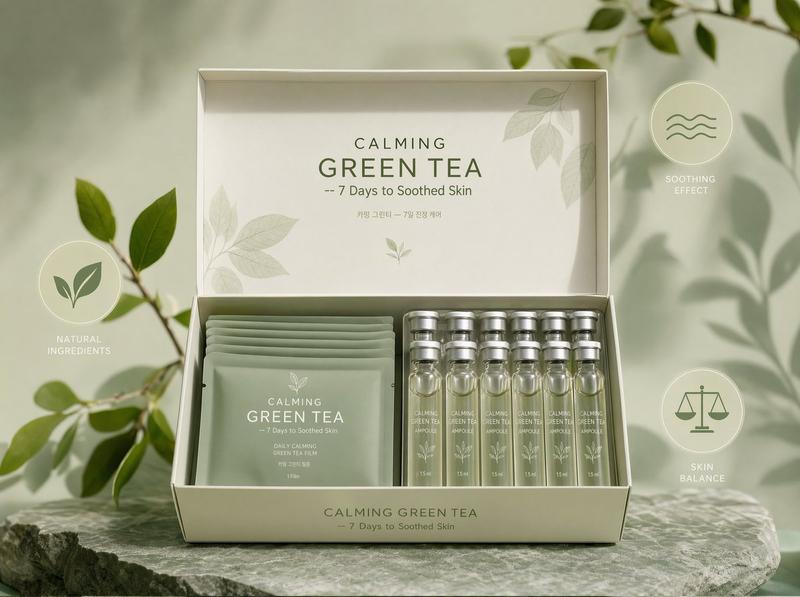Green tea film kit packaging: GPT Image 2 prompt