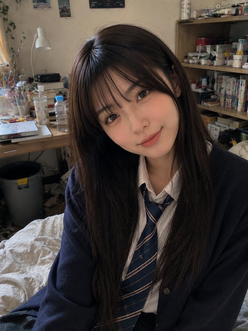 22岁日本女性卧室温馨生活手机随拍