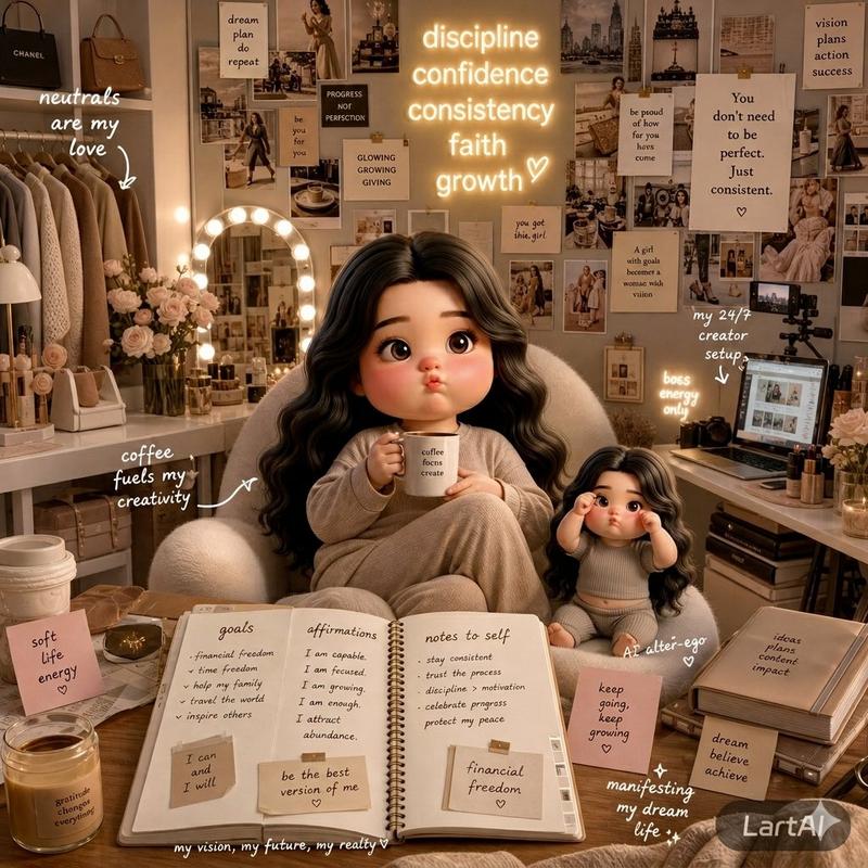 AI替身房间揭秘女性创作者美学剪贴簿