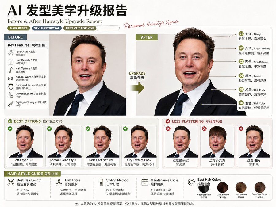 AI 五官美学升级报告要求
