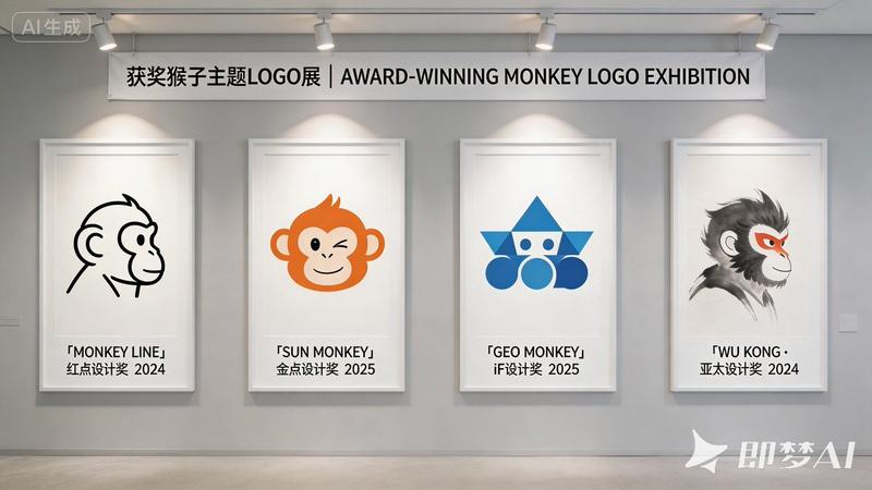 荣耀之墙：获奖猴子标志设计展