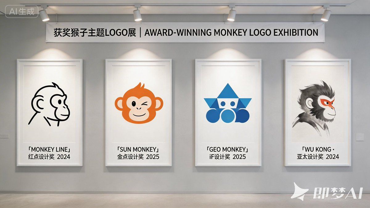 荣耀之墙:获奖猴子标志设计展