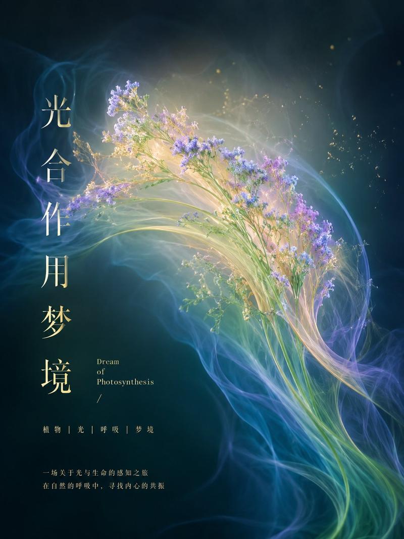呼吸的花数字艺术展览海报