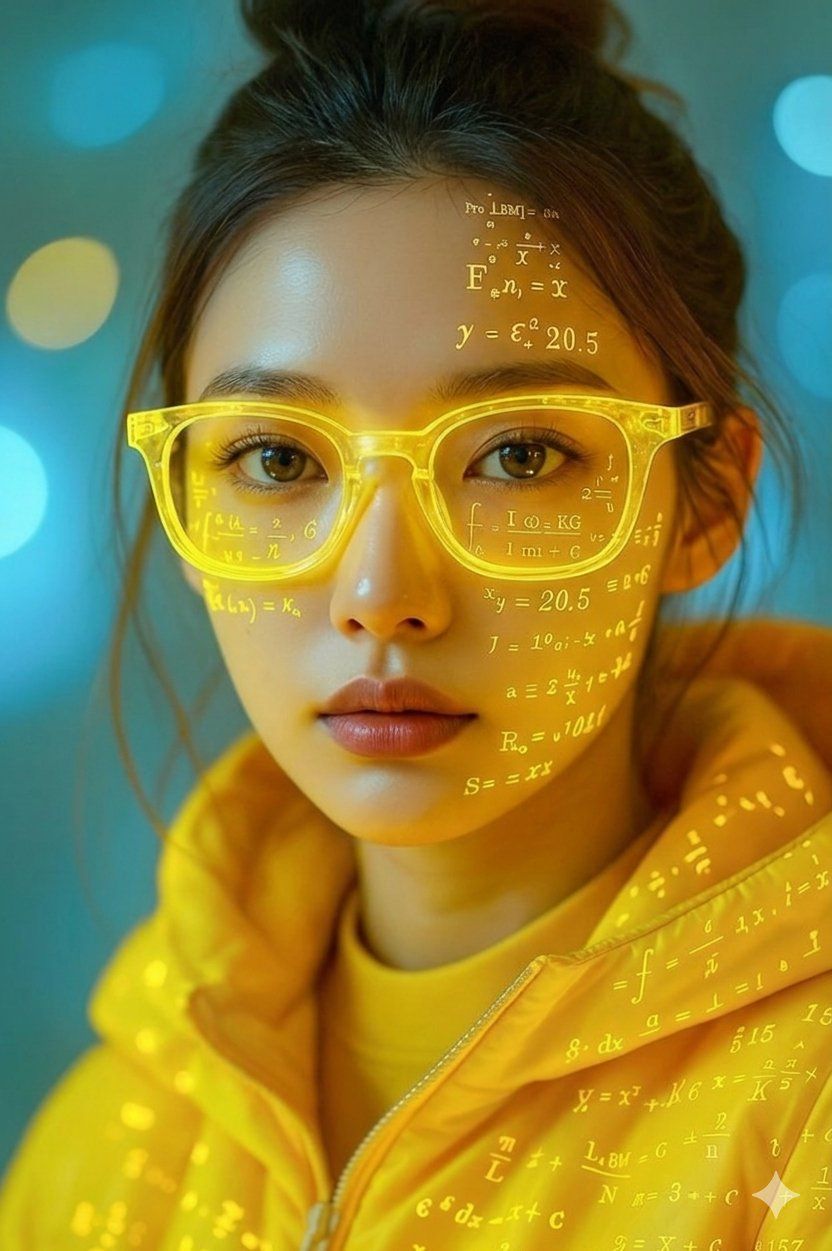 黄金数学投影东亚女性电影感肖像