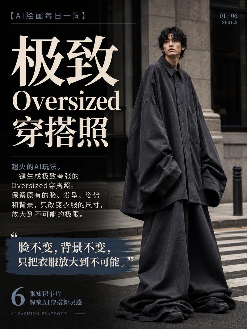 极致大廓形宽大服装风格转换