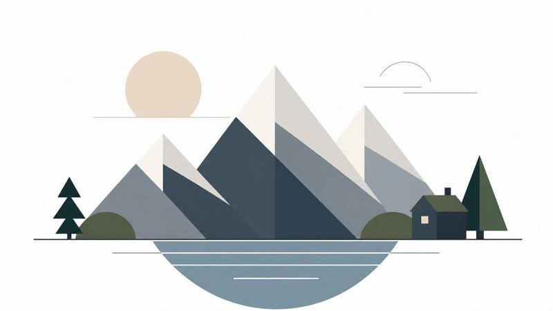 极简几何图形海报设计风格
