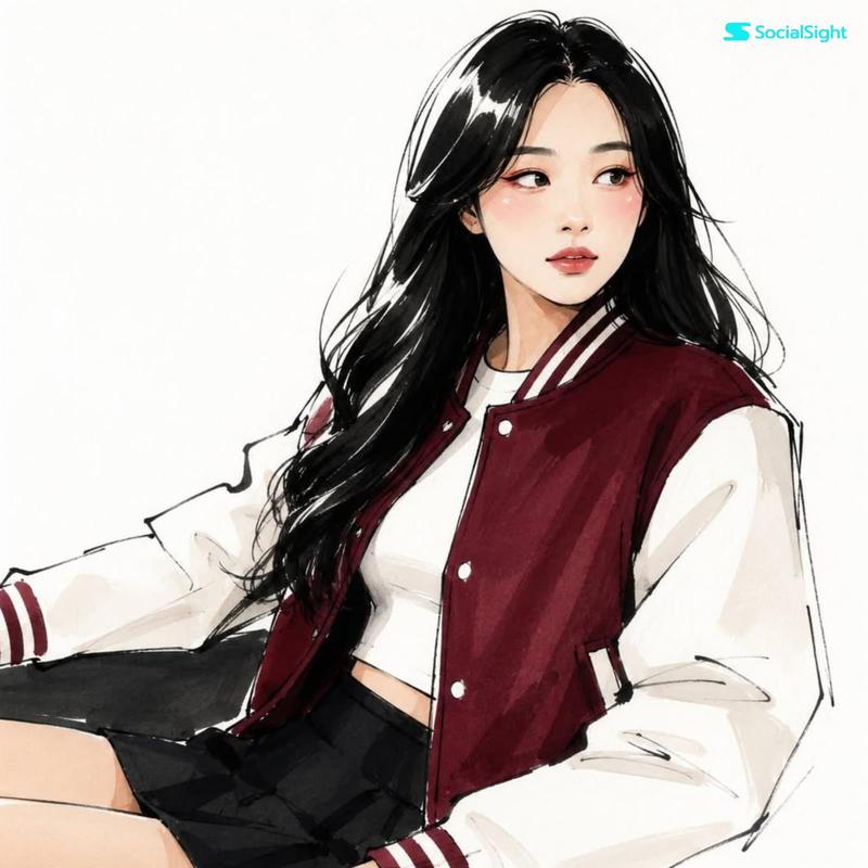 高级时装手绘插画提示词