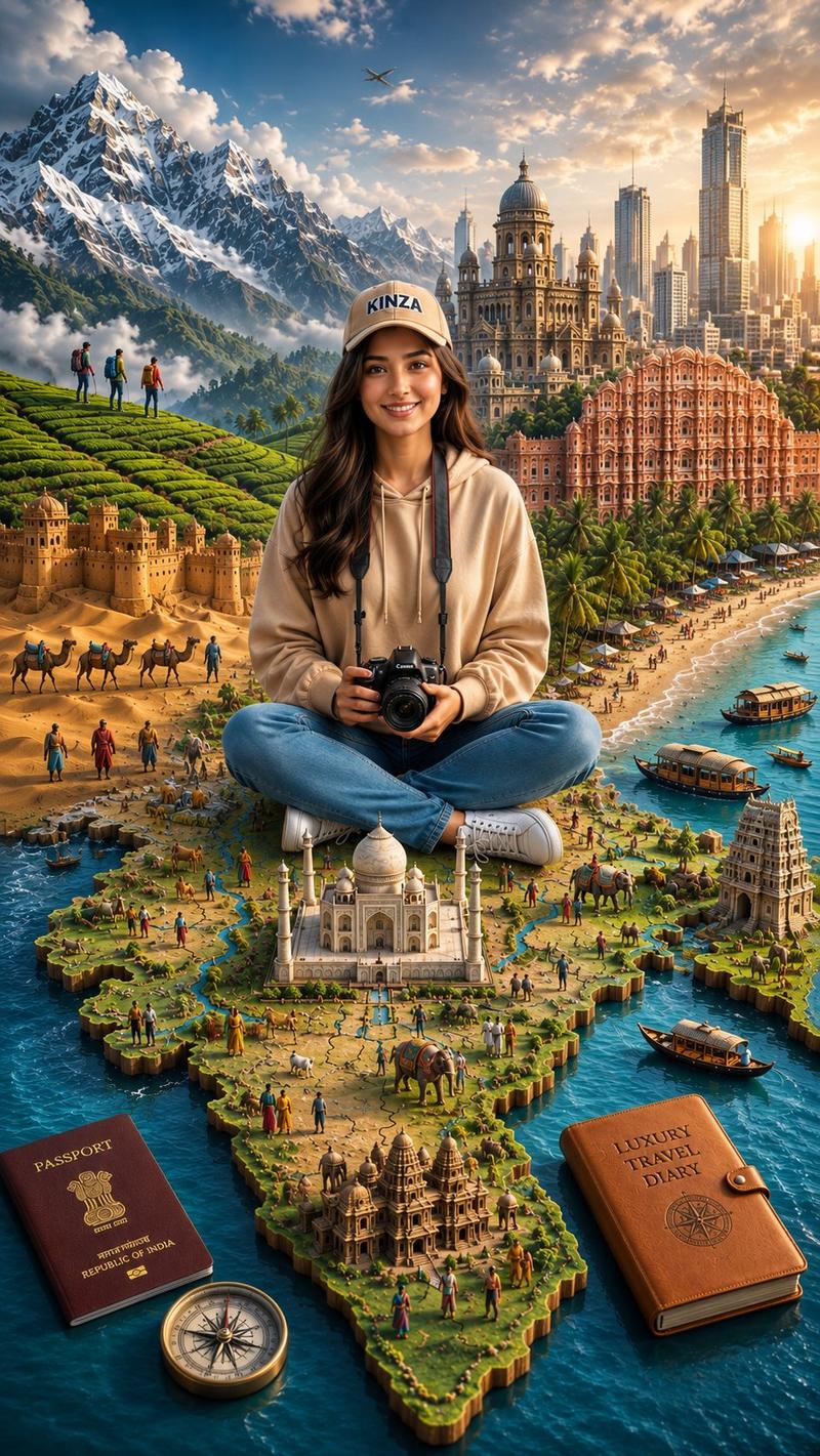 印度3D微缩旅行立体地图