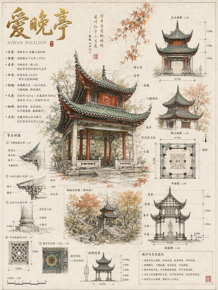 大师级建筑手绘设计长卷