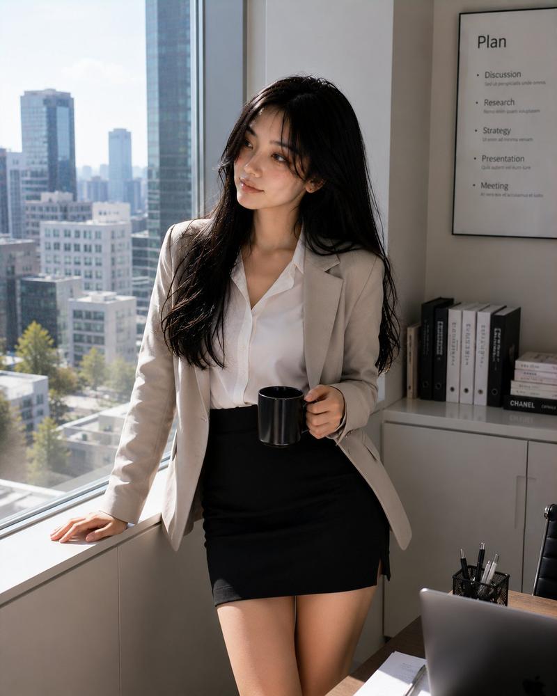 现代韩国职场女性写真