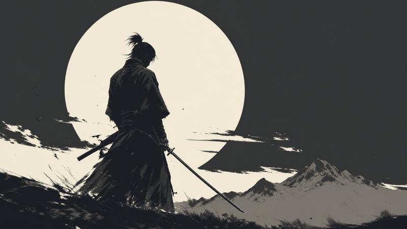 单色极简 [主题] 插画